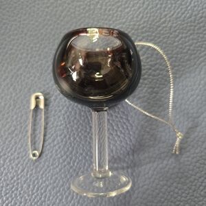 Kurt Adler wine glass ornament